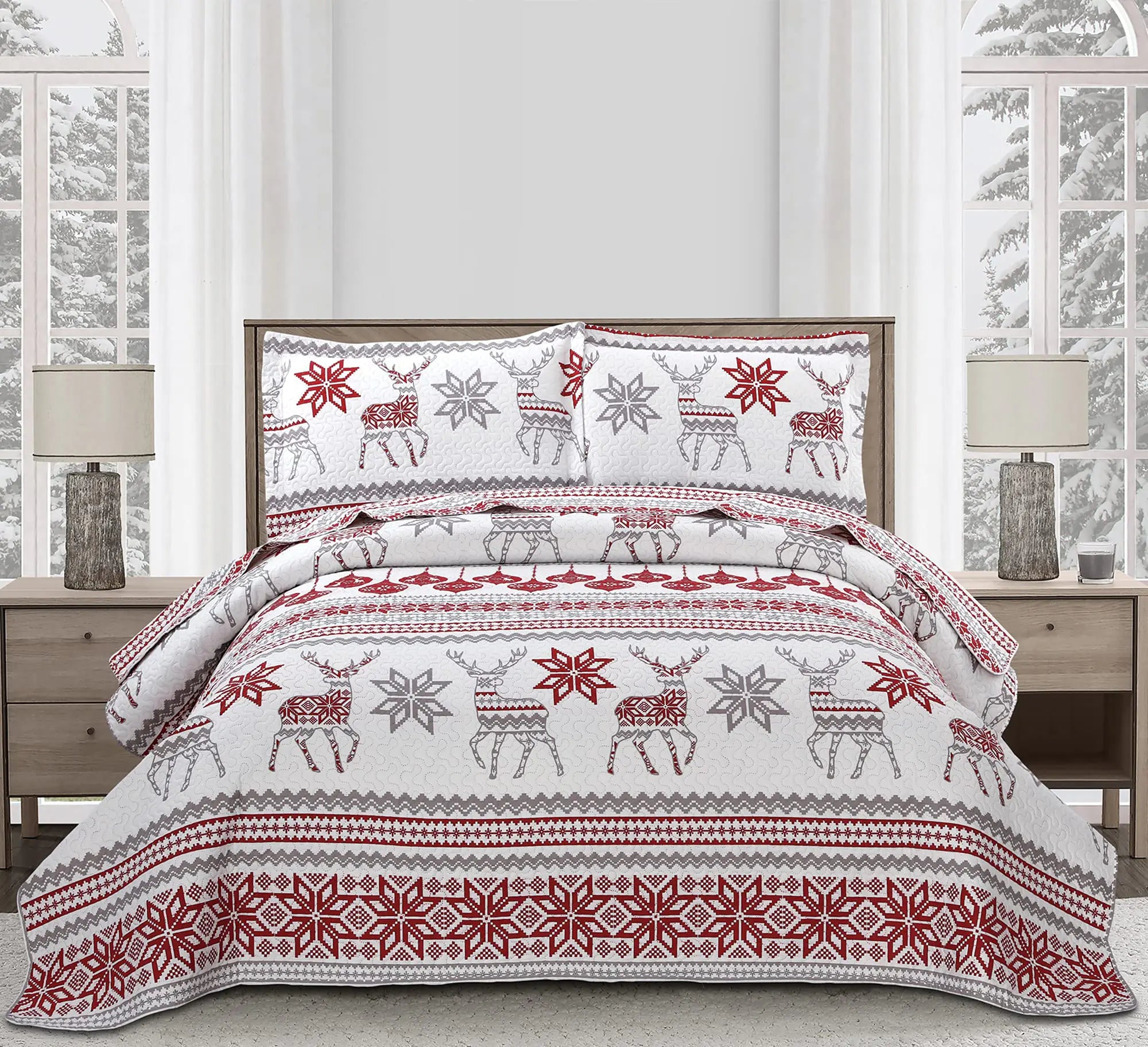 Holiday Cheer Quilt Set Queen