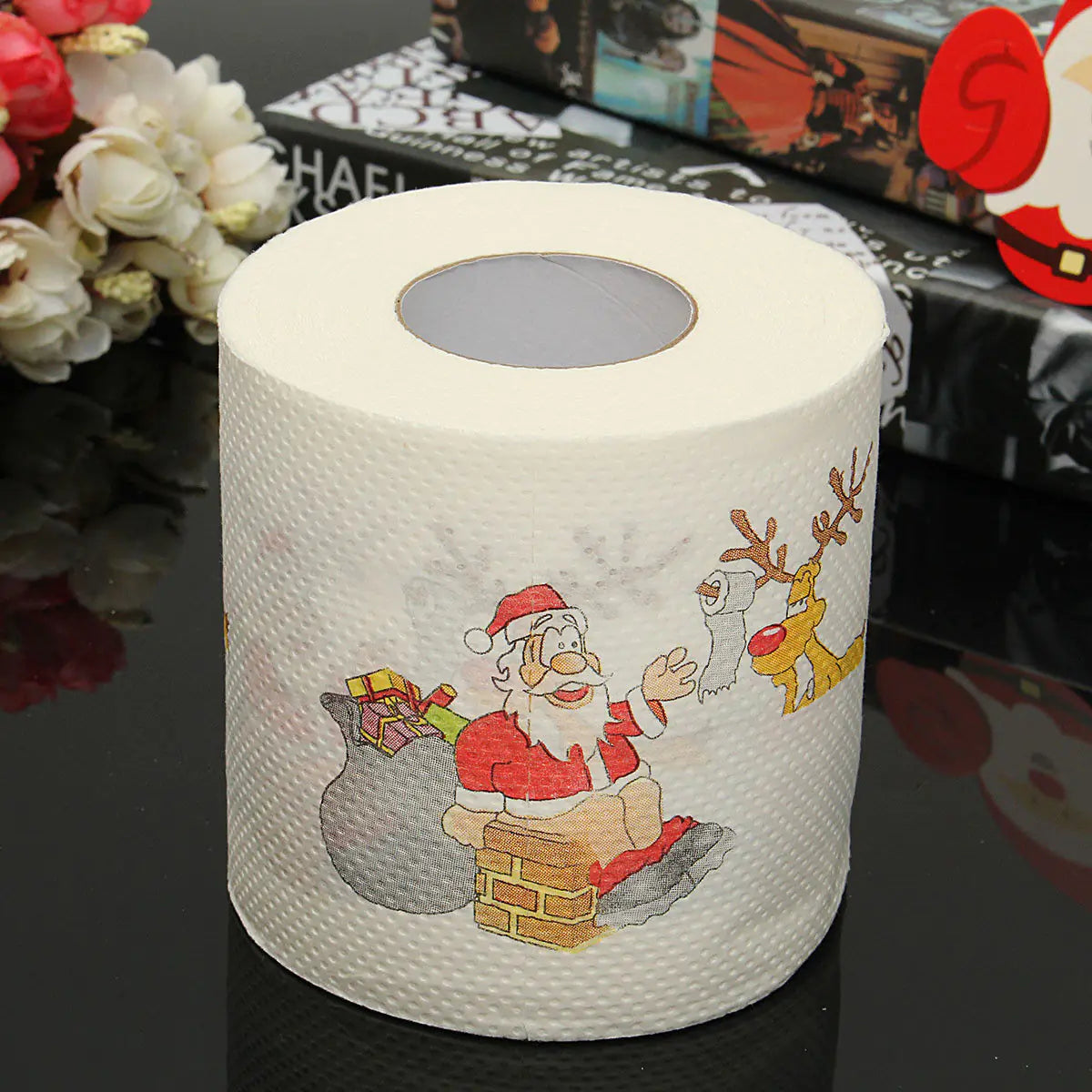 Festive Holiday Bathroom Tissue