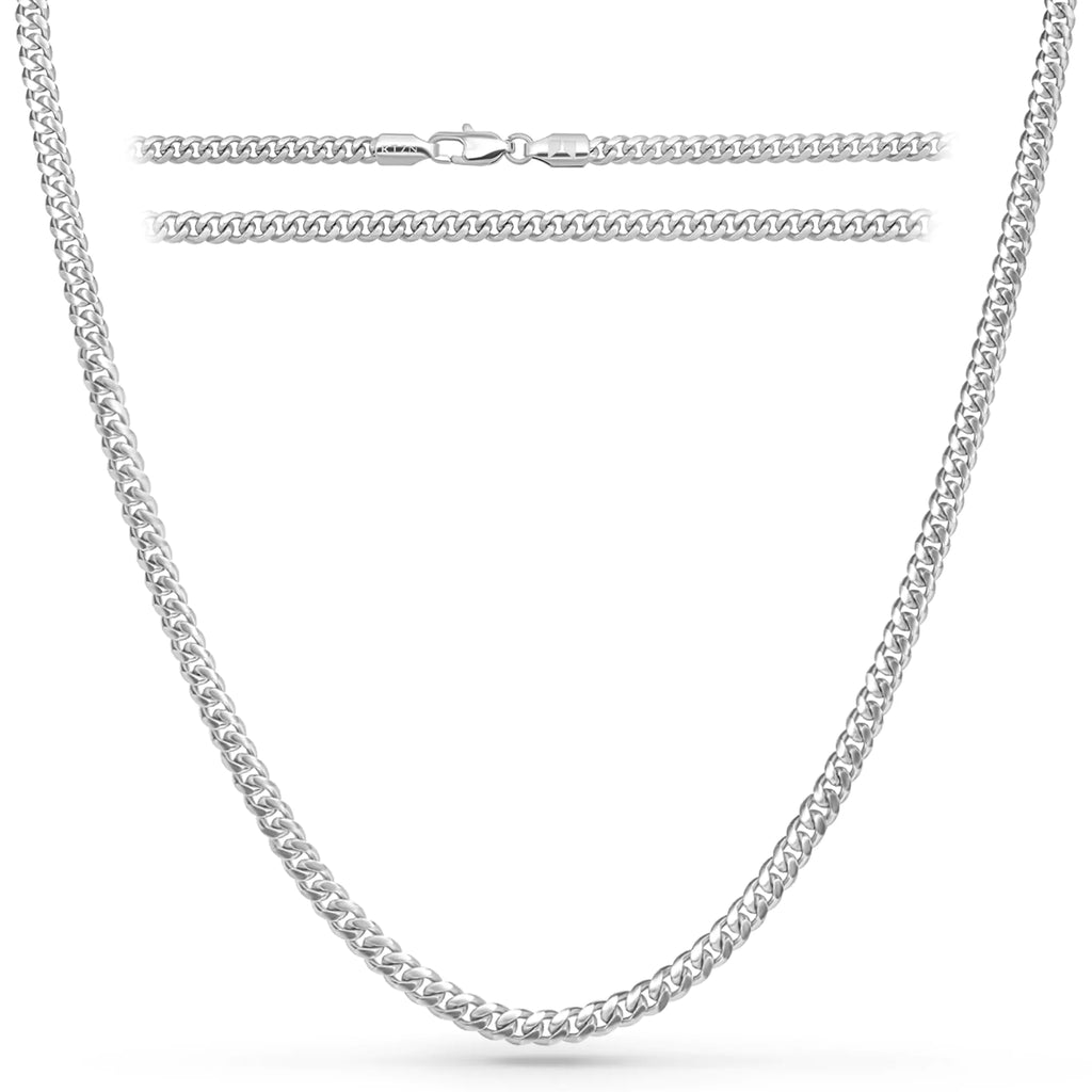 RTZN® 3.5mm Diamond-Cut Cuban Link Chain – 22” Stainless Steel