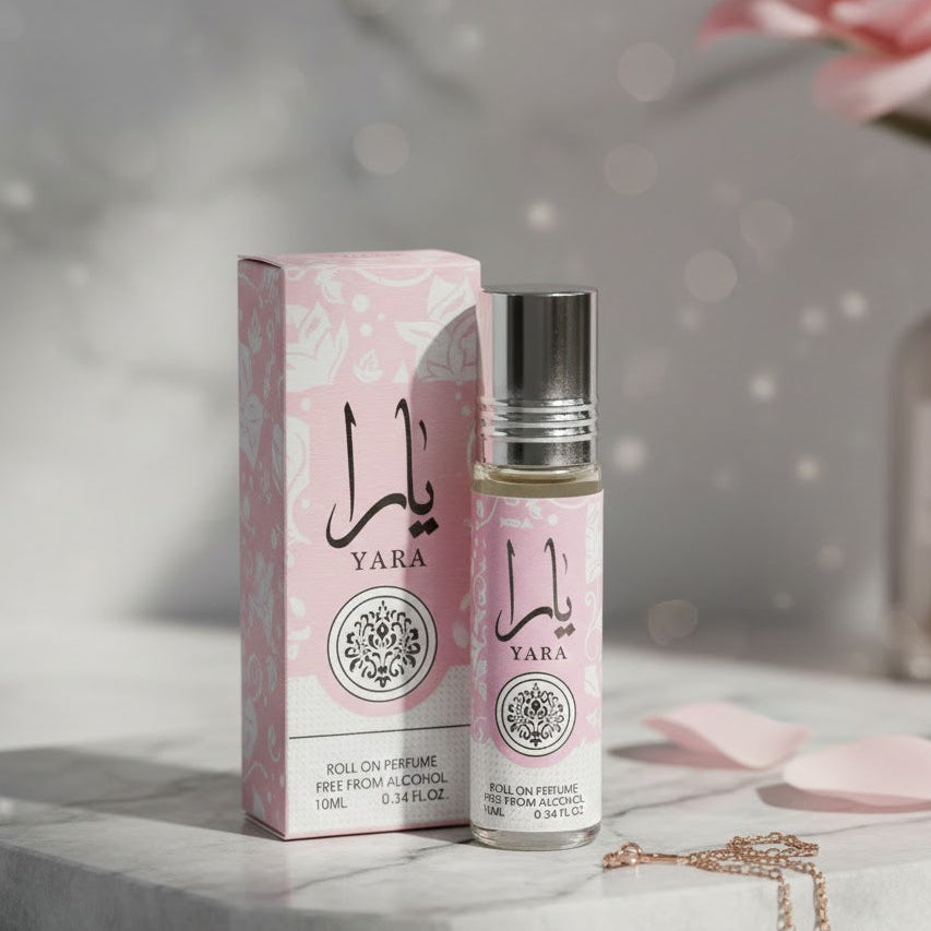 Yara Perfume Roller for Women 0.34 Ounce